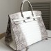 Hermes Himalayan Birkin 40 Niloticus Crocodile Leather Hermes Himalayan Birkin 40 Niloticus Crocodile Leather