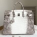 Hermes Himalayan Birkin 40 Niloticus Crocodile Leather Hermes Himalayan Birkin 40 Niloticus Crocodile Leather