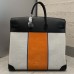 Hermès HAC Birkin 50 Toile Suede and Swift Leather PHW