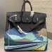 Hermes Black Birkin HAC 50 Endless Road Limited Edition Palladium Hardware Hermes Black Birkin HAC 50 Endless Road Limited Edition Palladium Hardware