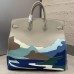 Hermes Etoupe Birkin HAC 50 Endless Road Limited Edition Palladium Hardware