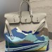 Hermes Etoupe Birkin HAC 50 Endless Road Limited Edition Palladium Hardware