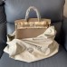 Hermes Birkin HAC 50CM Clemence Leather Trench PHW Hermes Birkin HAC 50CM Clemence Leather Trench PHW