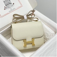 Hermes Constance 18 Craie Epsom Leather GHW In Gift Box Replica Hermes Constance 18 Bag Craie Epsom Leather Gold Hardware