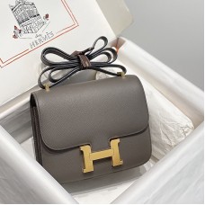 Hermes Constance 18 Etain Epsom Leather GHW In Gift Box Replica Hermes Constance 18 Bag Etain Epsom Leather Gold Hardware
