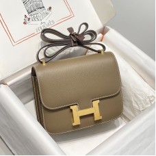Hermes Constance 18 Etoupe Epsom Leather GHW In Gift Box Replica Hermes Constance 18 Bag Etoupe Epsom Leather Gold Hardware