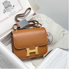 Hermes Constance 18 Gold Epsom Leather GHW In Gift Box Replica Hermes Constance 18 Bag Gold Epsom Leather Gold Hardware