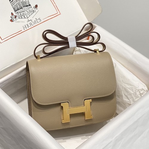 Hermes Constance 18 Trench Epsom Leather GHW In Gift Box Replica Hermes Constance 18 Bag Trench Epsom Leather Gold Hardware