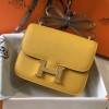 Hermes Constance 24cm Bag in Epsom Leather Jaune Amber