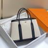 Hermes Garden Party Bag 30cm 36 cm Clemence Leather Canvas/Black