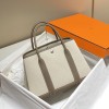 Hermes Garden Party Bag 30cm 36 cm Clemence Leather Canvas/Etoupe