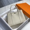 Hermes Garden Party Bag 30cm 36 cm Clemence Leather Parchemin