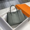 Hermes Garden Party Bag 30cm 36 cm Clemence Leather Vert Amande