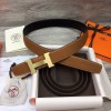 Hermes Constance belt buckle & Reversible leather strap 38 mm Gold