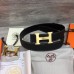 Hermes H belt buckle & Reversible leather strap 38 mm Black Hermes H belt buckle & Reversible leather strap 38 mm Black