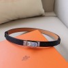 Hermes Kelly Garden Party 18 Belt Epsom Leather Black