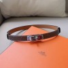 Hermes Kelly Garden Party 18 Belt Epsom Leather Etoupe