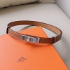 Hermes Kelly Garden Party 18 Belt Epsom Leather Gold