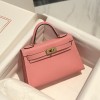 Hermes Kelly Mini II Bag 19cm In Rose Confetti Epsom Leather