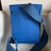 Hermes Hac a Dos PM Backpack in Bleu Hydra