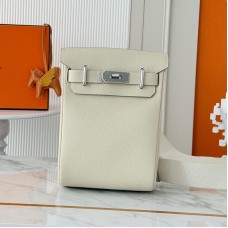 Replica Hermes Hac a Dos PM Backpack Craie Togo leather