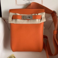 Replica Hermes HAC a dos Backpack Orange Replica Hermes HAC a dos Backpack