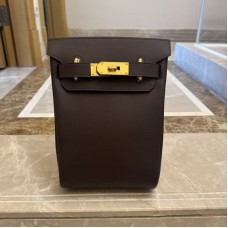 Replica Hermes Hac a Dos PM Backpack Ebene Swift Leather PHW