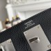 Hermes Hac a Dos PM Backpack in H canvas and Black Togo calfskin Hermes Hac a Dos PM Backpack in H canvas and Black Togo calfskin