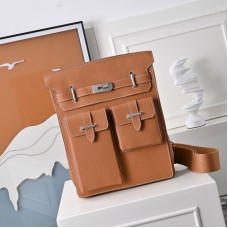 Replica Hermes Hac a Dos GM Haccess Backpack Gold Togo Calfskin Unisex Travel Bag