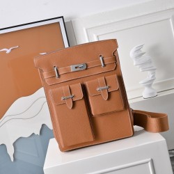 Replica Hermes Hac a Dos GM Haccess Backpack Gold Togo Calfskin Unisex Travel Bag