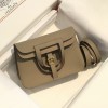 Hermes Halzan 25 Bag Clemence Leather Grey GHW
