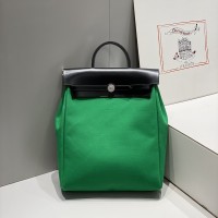 Replica Hermes Herbag a dos Zip retourne backpack in Bamboo Replica Hermes Herbag a dos Zip retourne backpack in Bamboo Criss Viking canvas and Hunter cowhide