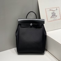Replica Hermes Herbag a dos Zip retourne backpack in black Replica Hermes Herbag a dos Zip retourne backpack in black Criss Viking canvas and Hunter cowhide