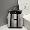 Hermes Herbag a dos Zip retourne backpack in Black /Ecro