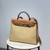 Hermes Herbag Zip 31 Bag in Trench / Gold