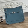 Hermes Jypsiere 28 Bag in Blue Jean Togo Leather