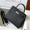 Hermes Kelly 25cm Bag in Epsom Leather Black PHW