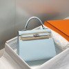 Hermes Kelly 25cm Bag in Epsom Leather Bleu Pale
