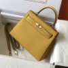 Hermes Kelly 25cm Bag in Epsom Leather Jaune Amber