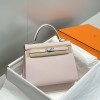 Hermes Kelly 25cm Bag in Epsom Leather Mauve Pale