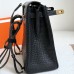 Hermes Kelly Ado Backpack In Black Matte Alligator Crocodile Leather GHW Hermes Kelly Ado Backpack In Black Matte Alligator Crocodile Leather GHW