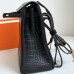 Hermes Kelly Ado Backpack In Black Matte Alligator Crocodile Leather GHW Hermes Kelly Ado Backpack In Black Matte Alligator Crocodile Leather GHW