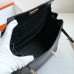 Hermes Kelly Ado Backpack In Black Matte Alligator Crocodile Leather GHW Hermes Kelly Ado Backpack In Black Matte Alligator Crocodile Leather GHW