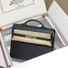 Hermes Kelly Depeche 34 Briefcase In Black Calfskin