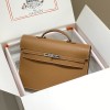 Hermes Kelly Depeche 38 Briefcase In Gold Calfskin