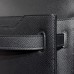 Hermes Kelly Depeches 25 Pouch in Black Epsom