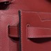Hermes Kelly Depeches 25 Pouch in Rubis Epsom