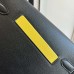 Hermes Kelly Depeches 25 Pouch in Black / Naples Yellow Evercolor Leather Hermes Kelly Depeches 25 Pouch in Black / Naples Yellow Evercolor Leather