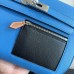 Hermes Kelly Depeches 25 Pouch in Blue Hydra / Black Evercolor Leather Hermes Kelly Depeches 25 Pouch in Blue Hydra / Black Evercolor Leather