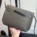 Hermes Kelly Depeches 25 Pouch in Etoupe / Black Evercolor Leather Hermes Kelly Depeches 25 Pouch in Etoupe / Black Evercolor Leather